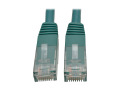 Premium Cat5/5e/6 Gigabit Molded Patch Cable, 24 AWG, 550 MHz/1 Gbps (RJ45 M/M), Green, 1 ft.