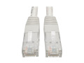 Premium Cat5/5e/6 Gigabit Molded Patch Cable, 24 AWG, 550 MHz/1 Gbps (RJ45 M/M), White, 100 ft.