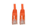 Premium Cat5/5e/6 Gigabit Molded Patch Cable, 24 AWG, 550 MHz/1 Gbps (RJ45 M/M), Orange, 35 ft.