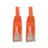 Premium Cat5/5e/6 Gigabit Molded Patch Cable, 24 AWG, 550 MHz/1 Gbps (RJ45 M/M), Orange, 35 ft. image