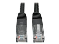 Premium Cat5/5e/6 Gigabit Molded Patch Cable, 24 AWG, 550 MHz/1 Gbps (RJ45 M/M), Black, 35 ft.