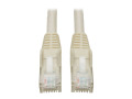 Premium Cat6 Gigabit Snagless Molded UTP Patch Cable, 24 AWG, 550 MHz/1 Gbps (RJ45 M/M), White, 4 ft.