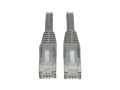 Premium Cat6 Gigabit Snagless Molded UTP Patch Cable, 24 AWG, 550 MHz/1 Gbps (RJ45 M/M), Gray, 35 ft.