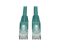 Premium Cat6 Gigabit Snagless Molded UTP Patch Cable, 24 AWG, 550 MHz/1 Gbps (RJ45 M/M), Green, 6 in.