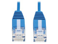Cat6 Gigabit Molded Ultra-Slim UTP Ethernet Cable, RJ45 Male/Male, Blue, 1 ft