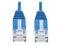 Cat6a 10G Certified Molded Ultra-Slim UTP Ethernet Cable, RJ45 Male/Male, Blue, 1 ft