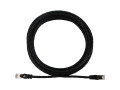 Cat6a 10G Snagless Shielded Slim STP Ethernet Cable (RJ45 M/M), PoE, Black, 10 ft. (3.1 m)