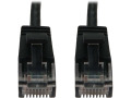 Cat6a 10G Snagless Molded Slim UTP Ethernet Cable (RJ45 M/M), PoE, Black, 7 ft. (2.1 m)