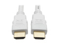 High-Speed HDMI 4K Cable with Digital Video and Audio, Ultra HD 4K x 2K @ 30 Hz (M/M), White, 10 ft.