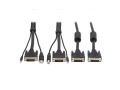 Dual DVI KVM Cable Kit - DVI, USB, 3.5 mm Audio (3xM/3xM) + DVI (M/M), 1080p, 10 ft., Black