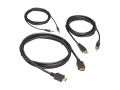HDMI KVM Cable Kit - 4K HDMI, USB 2.0, 3.5 mm Audio (M/M), Black, 6ft