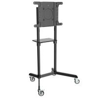 Rolling TV/Monitor Cart for 37 to 70 Flat-Screen Displays, Rotating Portrait/Landscape Mount image