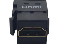 HDMI Keystone/Panel-Mount Coupler (F/F) - 8K 60 Hz, Black