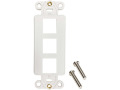 Safe-IT 3-Port Antibacterial Wall-Mount Insert, Decora Style, Vertical, Ivory, TAA