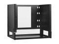 8U Wall-Mount Bracket with Shelf for Small Switches and Patch Panels, Hinged