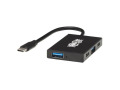 4-Port USB-C Hub - USB 3.1 Gen 2, 10 Gbps, 2 USB-A and 2 USB-C Ports, Thunderbolt 3, Aluminum Housing