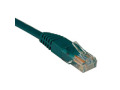 Cat5e 350MHz Snagless Molded Patch Cable (RJ45 M/M) - Green, 15-ft.