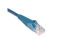 Cat5e 350MHz Snagless Molded Patch Cable (RJ45 M/M) - Blue, 100-ft.