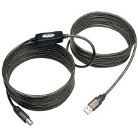 25' USB 2.0 Hi-Speed A/B Active Repeater Cable M/M 25' image