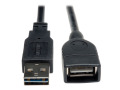 Universal Reversible USB 2.0 Extension Cable (Reversible A to A M/F), 10-ft.