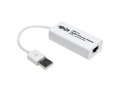 USB 2.0 to Gigabit Ethernet NIC Network Adapter, 10/100/1000 Mbps, White