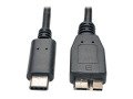 USB 3.1 Gen 2 (10 Gbps) Cable, USB Type-C (USB-C) to USB 3.0 Micro-B (M/M), 3 ft.