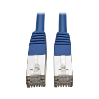 Cat5e 350 MHz Molded Shielded STP Patch Cable (RJ45 M/M), Blue, 15 ft. image