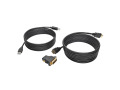 10ft HDMI DVI USB KVM Cable Kit USB A/B Keyboard Video Mouse 10'