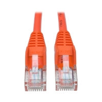 Cat5e 350 MHz Snagless Molded UTP Patch Cable (RJ45 M/M), Orange, 5 ft. image