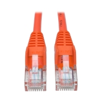 Cat5e 350 MHz Snagless Molded UTP Patch Cable (RJ45 M/M), Orange, 15 ft. image