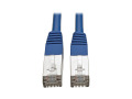 Cat5e 350 MHz Molded Shielded STP Patch Cable (RJ45 M/M), Blue, 3 ft.