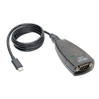 USB-C to Serial Adapter (DB9) - Keyspan, High-Speed (M/M), Detachable Cable, TAA image
