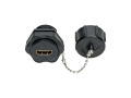 4K HDMI Coupler with Ethernet (F/F), Industrial High Speed, 4K x 2K (@ 60 Hz), IP67 Rated, Dust Cap