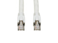 3 ft Cat8 25G/40G Certified Snagless Shielded S/FTP Ethernet Cable (RJ45 M/M), PoE, White