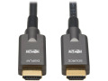 High-Speed Armored HDMI Fiber Active Optical Cable (AOC) - 4K @ 60 Hz, HDR, 4:4:4, M/M, Black, 20 m