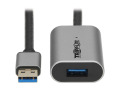 USB 3.2 Gen 1 Active Extension Repeater Cable (M/F), Aluminum Housing, 10 m (32.8 ft.)