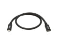 USB-C Extension Cable (M/F) - USB 3.2 Gen 1, Thunderbolt 3, 60W PD Charging, Black, 6 ft. (1.8 m)