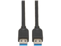USB 3.0 SuperSpeed A to A Cable for Tripp Lite USB 3.0 All-in-One Keystone/Panel Mount Couplers (M/M), Black,15 ft. (4.6 m)