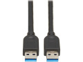 USB 3.2 Gen 1 SuperSpeed A/A Cable (M/M), Black, 6 ft. (1.83 m)