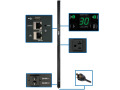 2.9kW Single-Phase Monitored PDU with LX Platform Interface, 120V Outlets (24 5-15/20R), L5-30P Plug, 0U Vertical, TAA