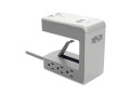 6-Outlet Surge Protector w/2 USB-A (2.4A Shared)  1 USB-C (3A) - 8 ft. Cord, 1080 Joules, Desk Clamp