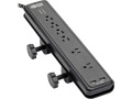 Safe-IT 6-Outlet Surge Protector - 2 USB Ports, 8 ft. Cord, 5-15P Plug, 2100 Joules, Antimicrobial Protection, Black