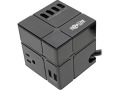 Safe-IT 3-Outlet Cube Surge Protector, 5-15R Outlets, 6 USB Charging Ports, 8 ft. (2.4 m) Cord, Antimicrobial Protection