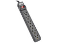 Power It! 6-Outlet Power Strip, 6 ft. Cord, Black Housing