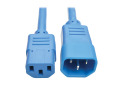 Heavy-Duty C13 to C14 PDU-Style Power Extension Cable - 15A, 100250V, 14 AWG, 2 ft., Blue
