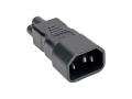 IEC C14 to IEC C5 Power Cord Adapter - 10A, 250V, Black
