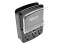 Protect It! Personal Charging Station with 3-Outlet Surge Protector, Direct Plug-In, 540 Joules, 4 USB Ports, 3 AC Outlets