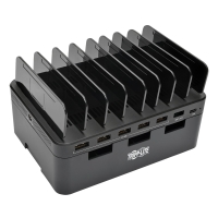 7-Port USB Charging Station with Quick Charge 3.0, USB-C Port, Device Storage, 5V 4A (60W) USB Charge Output image
