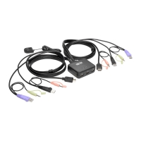 2-Port USB/HD Cable KVM Switch with Audio/Video, Cables and USB Peripheral Sharing image