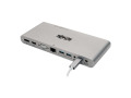 USB Type-C Docking Station, HDMI, VGA, DisplayPort, USB-A/C, GbE, 100W PD Charging, 4K @ 30 Hz, Thunderbolt 3, Silver